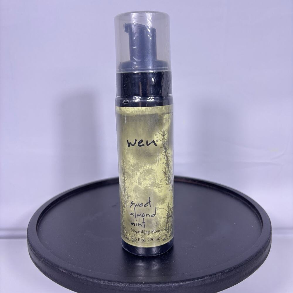 Wen Sweet Almond Mint Nourishing Mousse 7.5 oz Pump Bottle Sealed